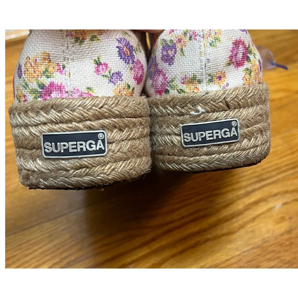 LoveShackFancy x Superga Platform Espadrilles Sz. 41.5 (US 10) - Picture 7 of 9